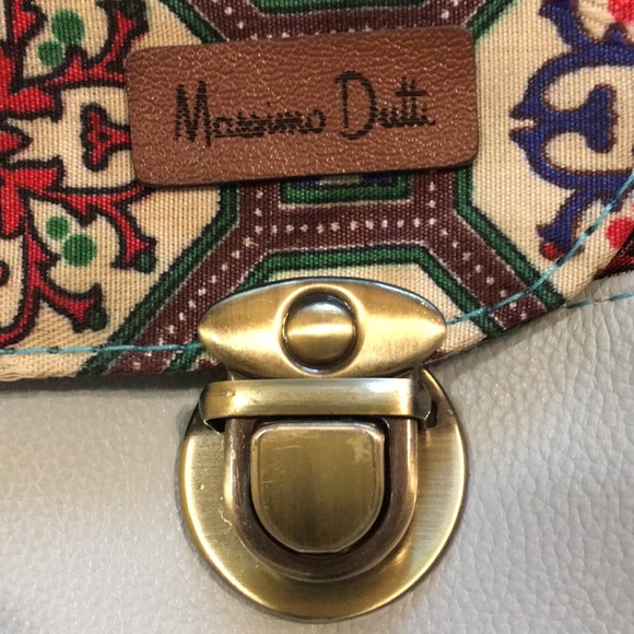 Massimo Dutti powder blue and print crossbody bag - Picture 2 of 7